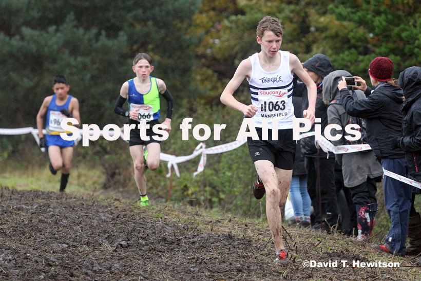 Boys under-15s, National Cross Country Relay Champs., Berry Hill Park, Mansfield.  Photo: David T. Hewitson/Sports for All Pics